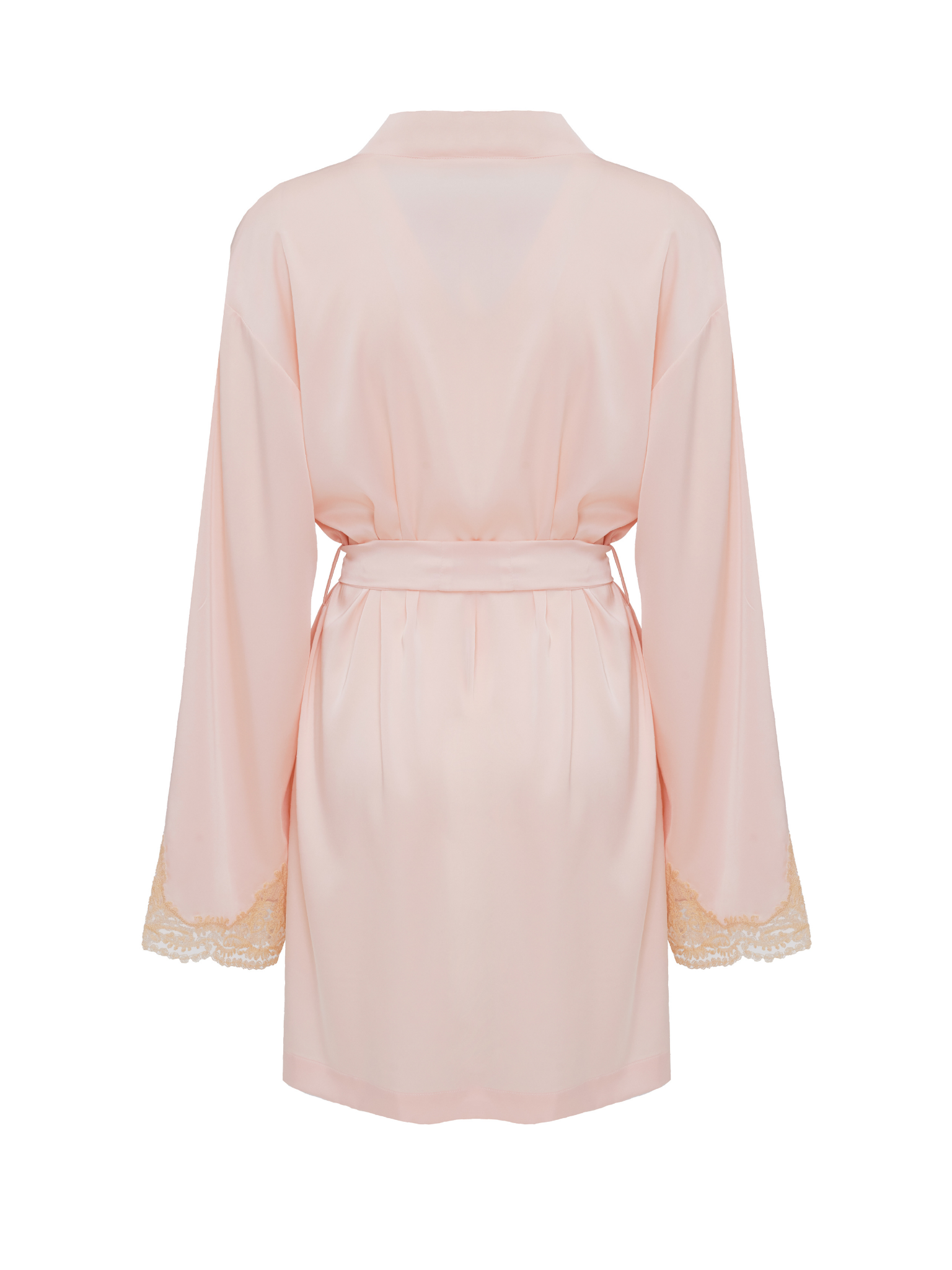 Melanie Pink Lace Robe - Short