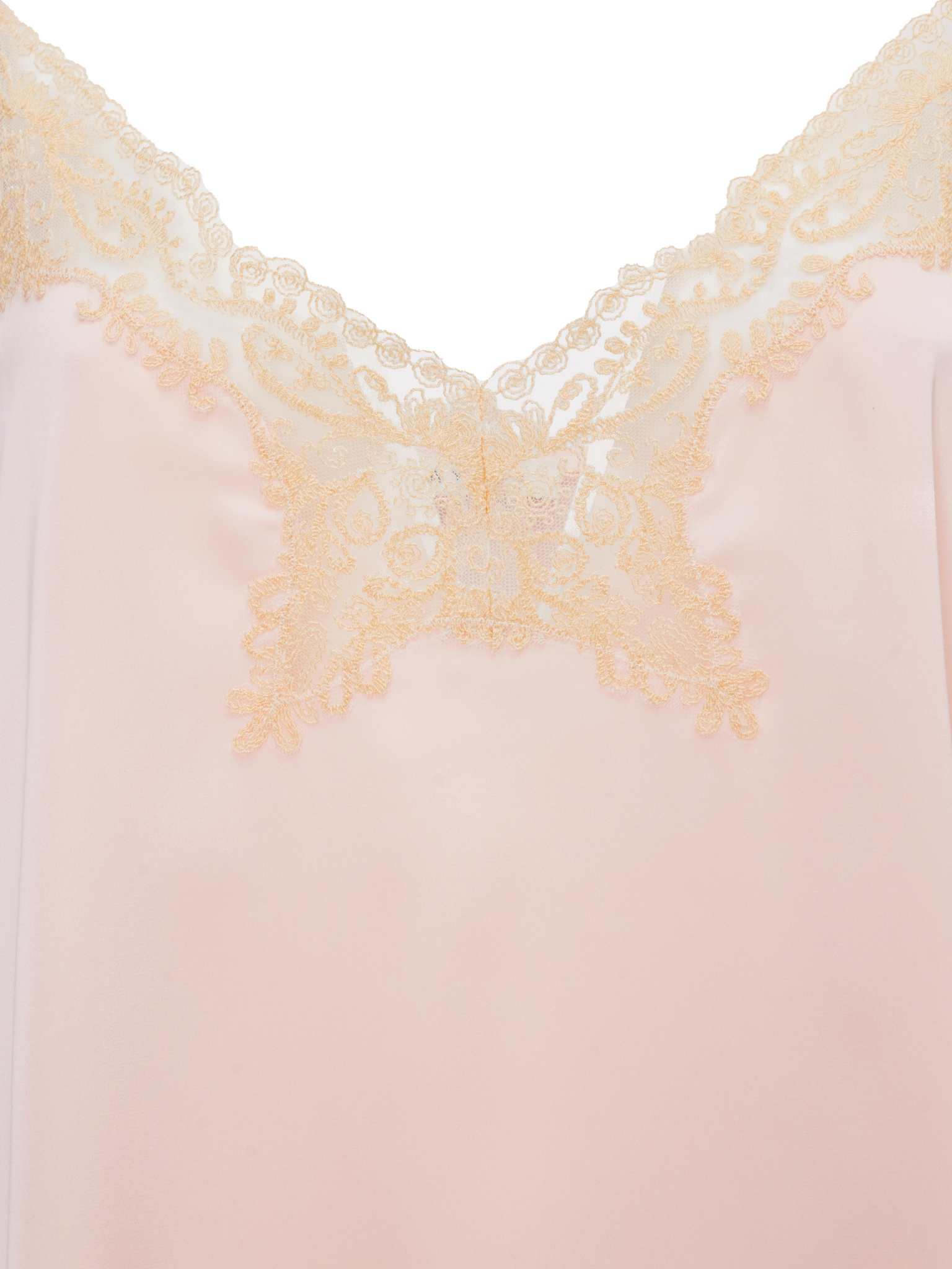 Melanie Pink Lace Slip - Short