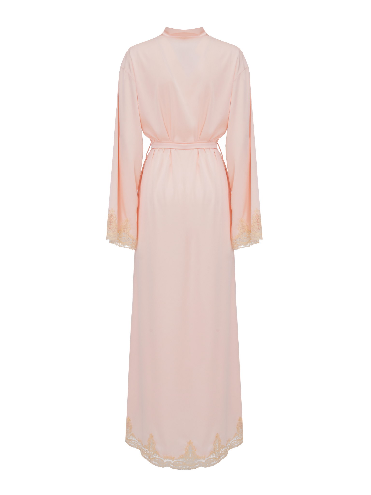 Melanie Pink Full Lace Robe - Long